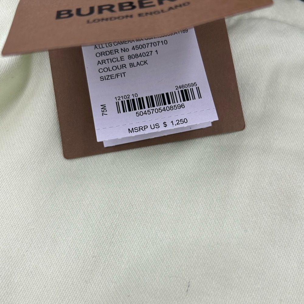 Women's Burberry check, canvas, and leather camera bag made in Italy - Picture 5 of 14